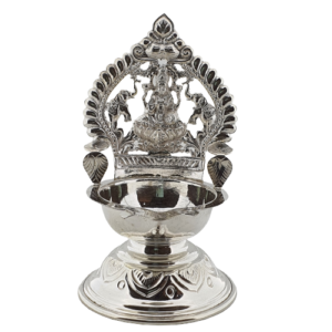 Silver Kamakshi Lamp (107Gms) in 925 Silver