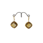 Citrine Earrings In 18K Yellow Gold (2.290 Grams) | Citrine Hoops