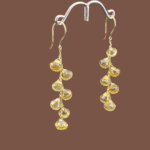 Citrine Earrings In 18K Yellow Gold (1.910 Grams) | Citrine Hoops