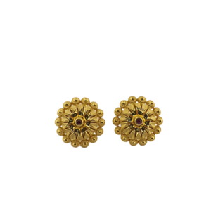 Gold Stud Earrings (4.160 Grams) in 22Kt Yellow Gold