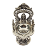 Antique Finish Handcrafted Silver Lakshmi Lamp (126.500 Gms)