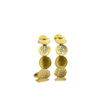 Trendy 22K Plain Gold Bali Earrings ( 8.480 Grams)