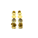 Trendy 22K Plain Gold Bali Earrings ( 8.480 Grams)