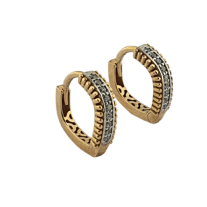 Trendy 22K Plain Gold Bali Earrings ( 8.480 Grams)