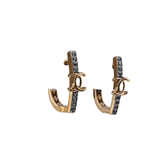 Lightweight 22K Plain Gold Bali Earrings (2.650 Grams)