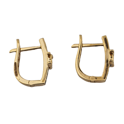 Lightweight 22K Plain Gold Bali Earrings (2.650 Grams)