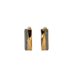 22KT Plain Gold Bali Earrings ( 3.540 Grams)