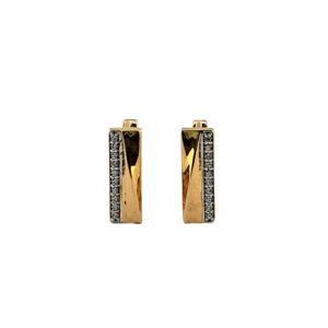 22KT Plain Gold Bali Earrings ( 3.540 Grams)