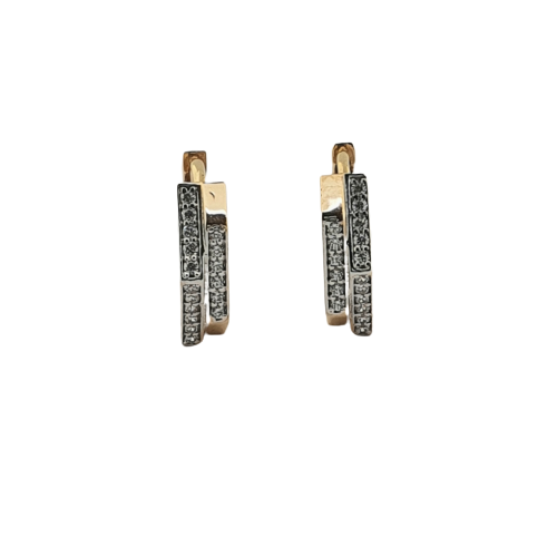 22K Plain Gold Bali Earrings (3.490 Grams) for Women
