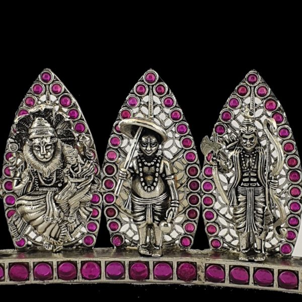 925 Silver Dashavatar Idols With Antique Finish and  Stones