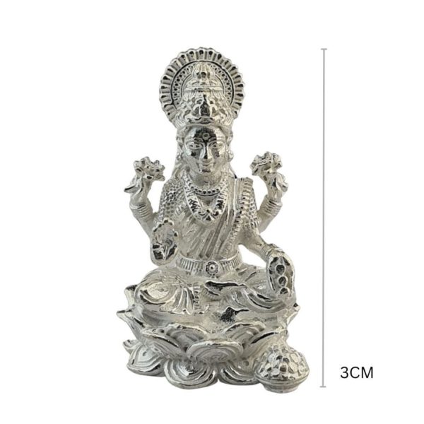 925 Silver Idol of Goddess Lotus Lakshmi (23gms)