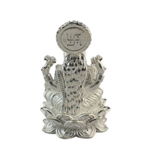925 Silver Idol of Goddess Lotus Lakshmi (23gms)