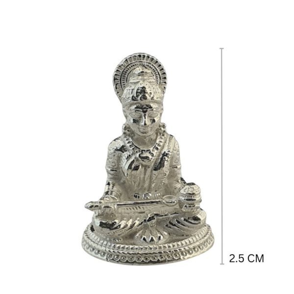 Sterling Silver idol of Goddess Annapoorni