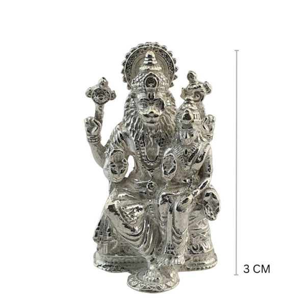 925 Handcrafted Sterling Silver Lakshmi Narasimha Idol