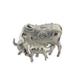 Sterling Silver Kamadhenu Idol (21.500gms)