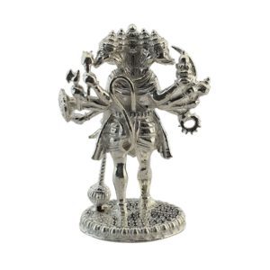 Sterling Silver 3D Panchamukhi Hanuman Idol (32.500gms)