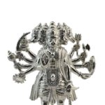 Sterling Silver 3D Panchamukhi Hanuman Idol (32.500gms)