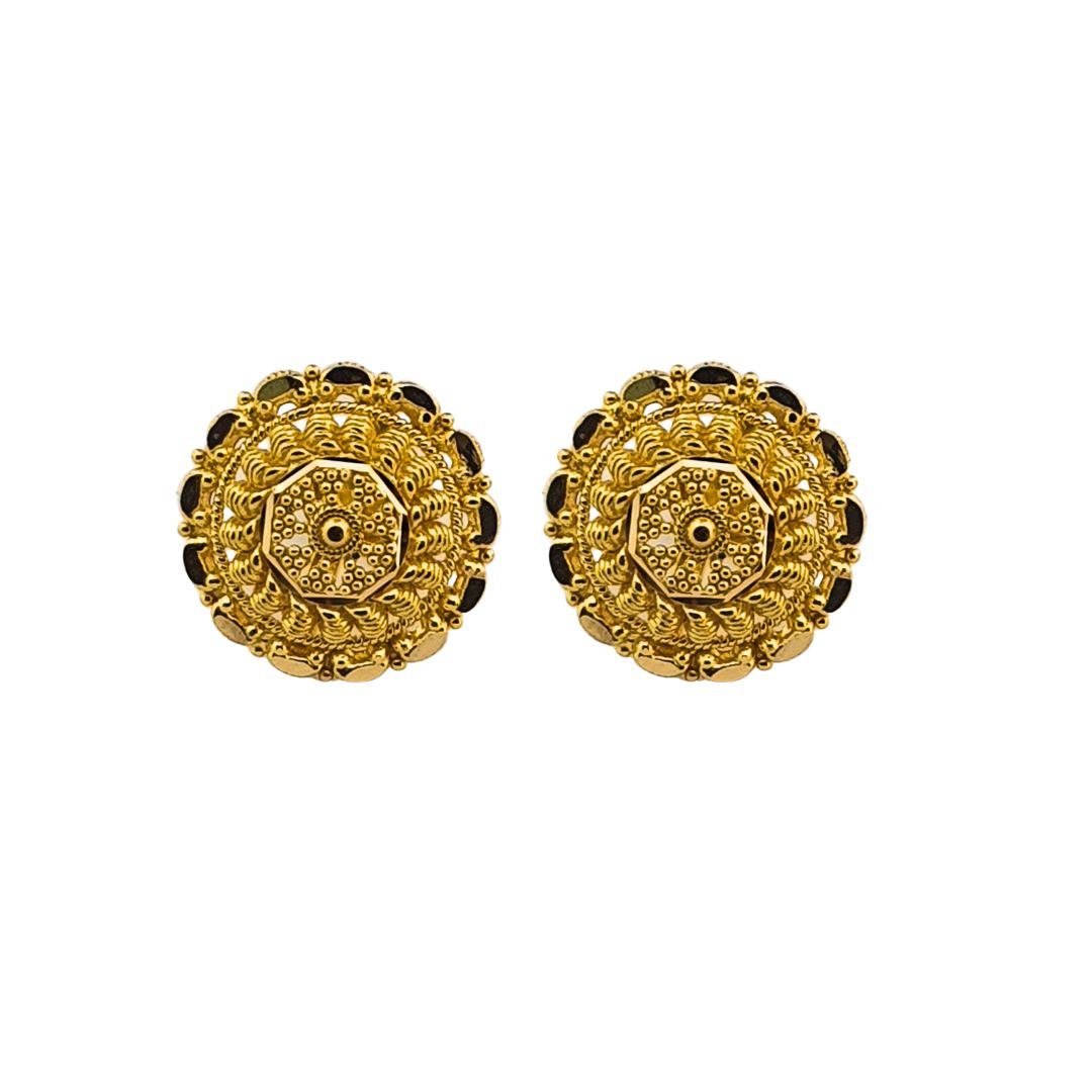14k Gold Diamond Cake Earrings – MTJ