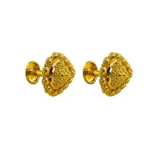 Plain Gold Stud Earrings (3.570 gms )