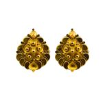 22K Plain Yellow Gold Stud Earrings (2.280 Grams)