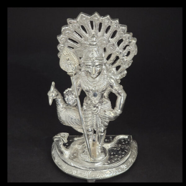 925 Handcrafted Sterling Silver Murugan idol weight 1704 gm